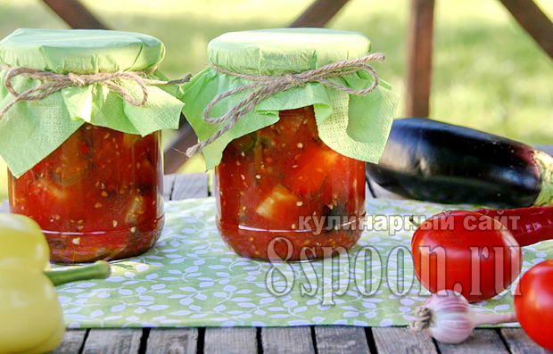 Баклажаны в томатном соке на зиму рецепт с фото_01