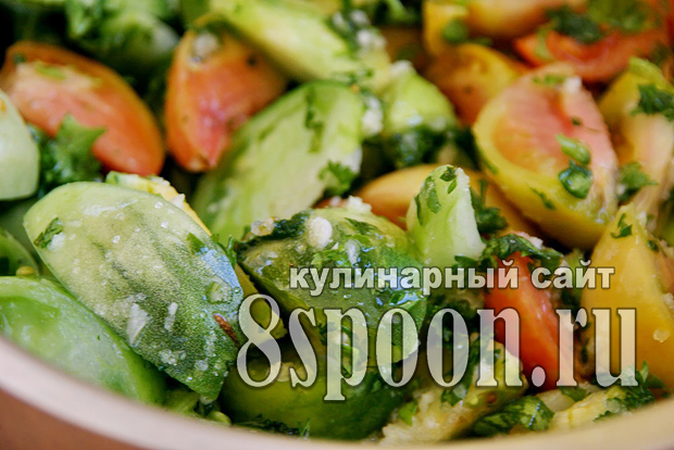 Салат из зеленых помидор на зиму «Вкуснота»_06