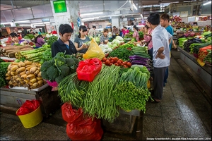 Китайский овощной рынок