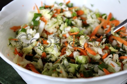 салат из свежей капусты и моркови