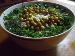 «Салат с языком "А ля Оливье"» - приготовления блюда - шаг 5