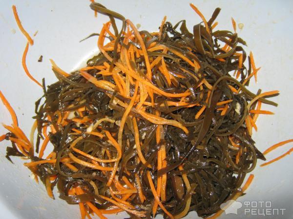 Рецепт салата из морской капусты с морковью фото