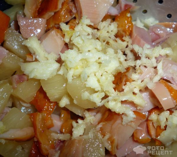 Рецепт Салат из курицы и ананасов фото
