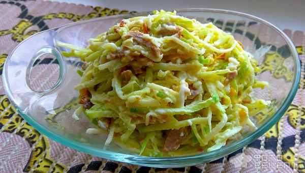 Вкусный салат из редьки с мясом рецепт