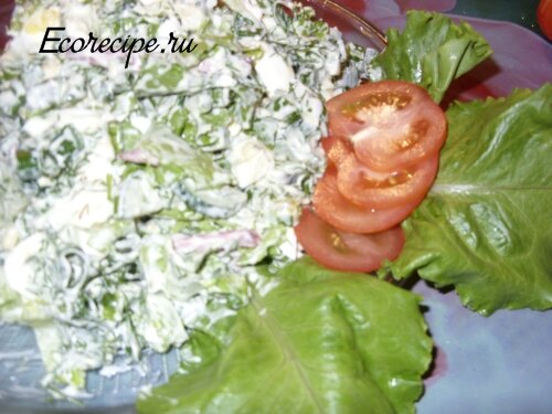 Вкусный и недорогой салат Весенний