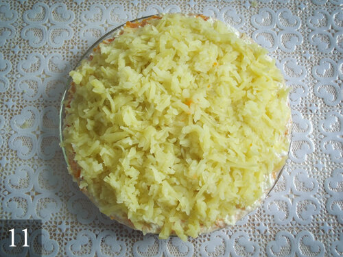 салат мимоза с картошкой
