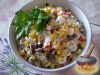 Фото к рецепту: Салат с крабовыми палочками (постный)