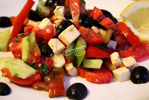 Салат с оливками Греческий