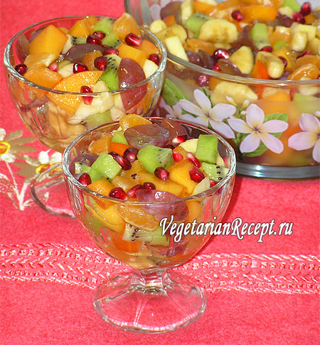 Рецепт салата из фруктов (фото)