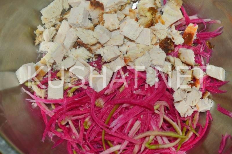 5_салат из редьки с мясом и луком Узбекистан