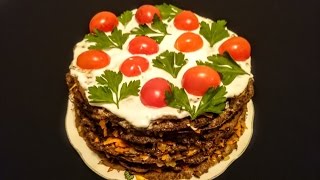 Вкусный Печеночный Торт рецепт Секрета приготовления закуски (салата)