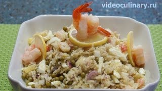 Салат из креветок с рисом - Рецепт Бабушки Эммы