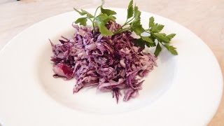 Красная капуста рецепт простого салата из краснокочанной капусты salad of red cabbage