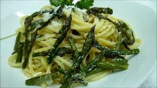 Спаржа Лучший Рецепт. Спагетти из Спаржой Итальянский Рецепт #спаржарецепт