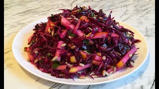 Салат из Синей Капусты / Салат из Краснокачанной Капусты / Red Cabbage Salad / Салат Без Майонеза