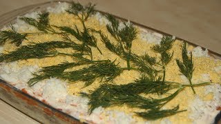 Салат Мимоза / Очень вкусный праздничный салат