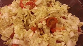 Овощной салат. Видео рецепт овощного салата.