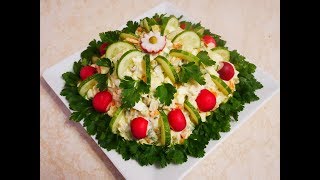 ВЕСЕННИЕ рецепты салатов ВЕСЕННЕЕ ОЛИВЬЕ и ЭКСПРЕСС салат из РЕДИСА