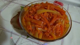 Перец с морковью в томате на зиму. Pepper and carrots in a tomato sause for the winter.