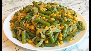 Теплый Салат со Стручковой Фасолью и Кукурузой / Warm Salad with String Beans and Corn
