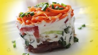Пикантный Салат с Вяленым Мясом и Корейской Морковью ♥ Рецепты NK cooking