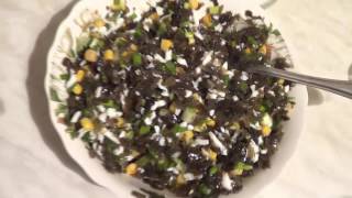 Простой и вкусный салат из морской капусты