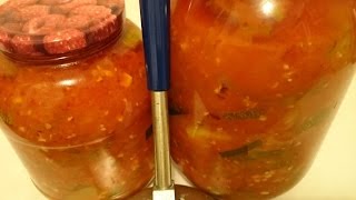 Тещин язык - салат из кабачков на зиму Секрет рецепта блюда и заготовки на зиму