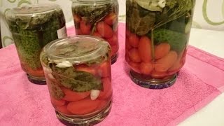 Маринованные огурцы и помидоры Рецепт секрета вкусного приготовления заготовки на зиму