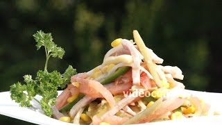 Салат из кукурузы с колбасой - Рецепт Бабушки Эммы