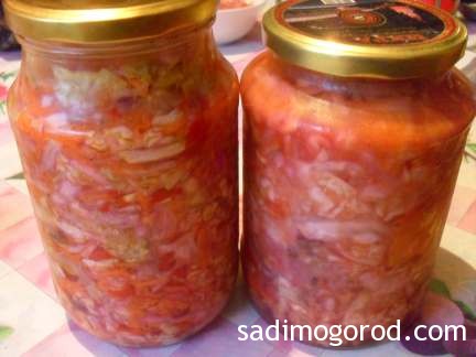 салат с капустой и помидорами 1