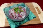 Салат из дайкона с колбасой