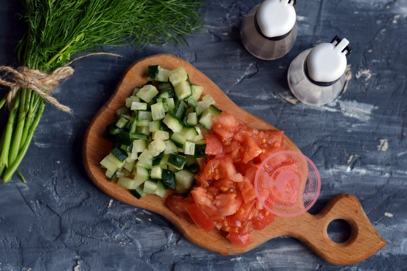 салат с крабовыми палочками и овощами рецепт с фото