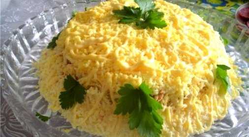 Как сделать мимозу с рисом салат