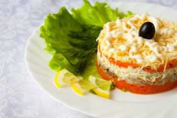 Мимоза салат с рисом