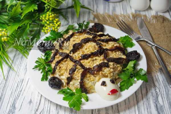 Салат черепаха рецепт с фото с курицей с грецкими орехами фото