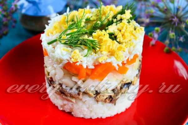 Салат мимоза с рисом рецепт классический