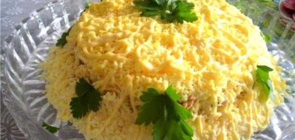 Салат мимоза с рисом рецепт с фото пошагово