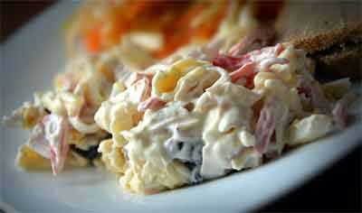 Салат с кальмарами и грибами самый вкусный пошаговый рецепт с фото