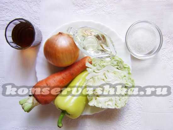 Витаминный салат из капусты и моркови на зиму рецепт с фото